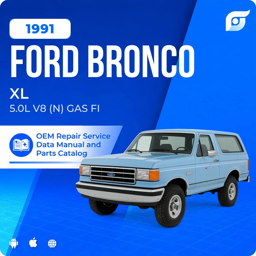 1991 Ford Bronco XL - OEM Repair Service Manual