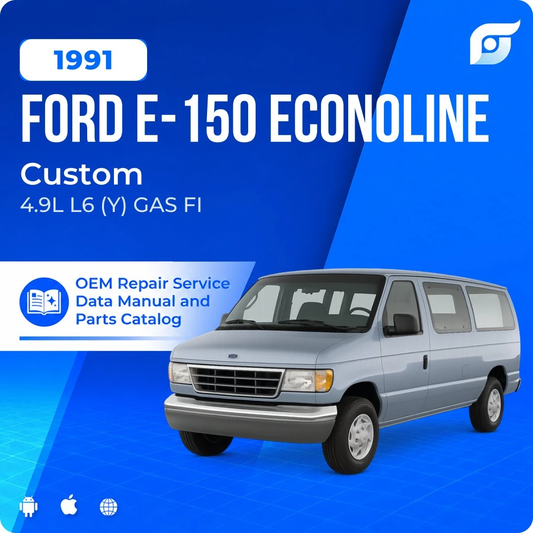 1991 Ford E-150 Econoline Custom - OEM Repair Service Manual