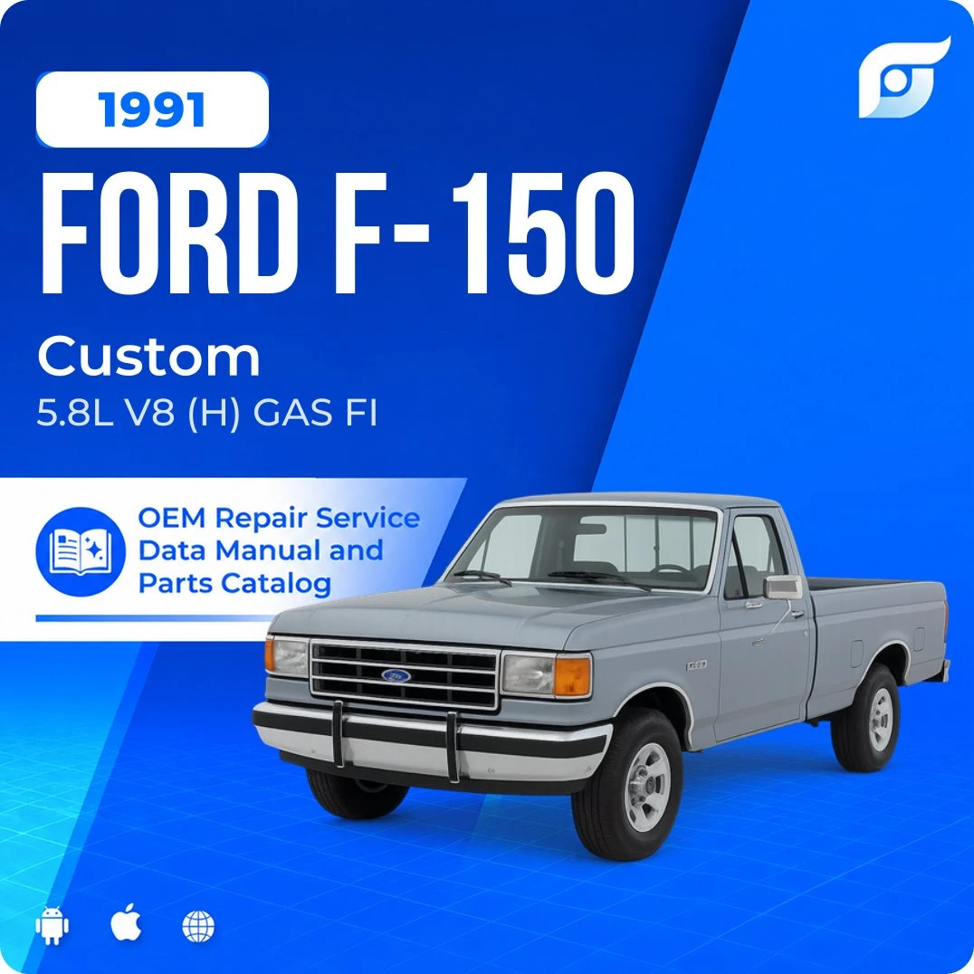 1991 Ford F-150 Custom - OEM Repair Service Manual