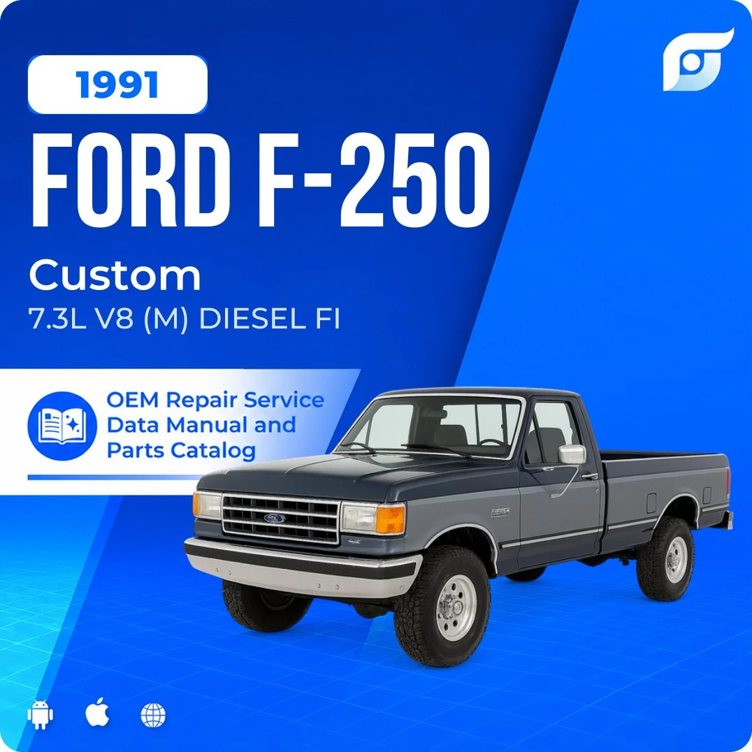 1991 Ford F-250 Custom - OEM Repair Service Manual
