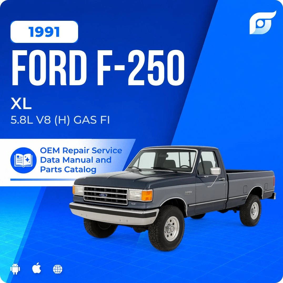 1991 Ford F-250 XL - OEM Repair Service Manual