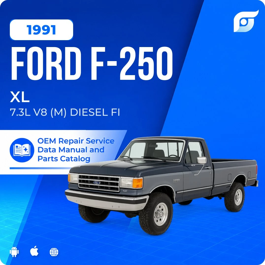 1991 Ford F-250 XL - OEM Repair Service Manual