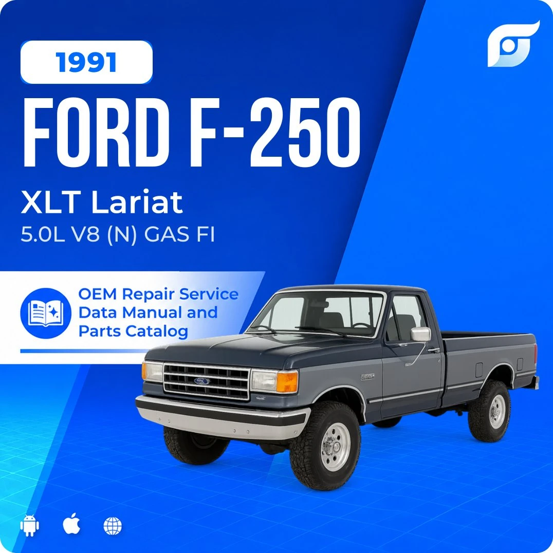 1991 Ford F-250 XLT Lariat - OEM Repair Service Manual
