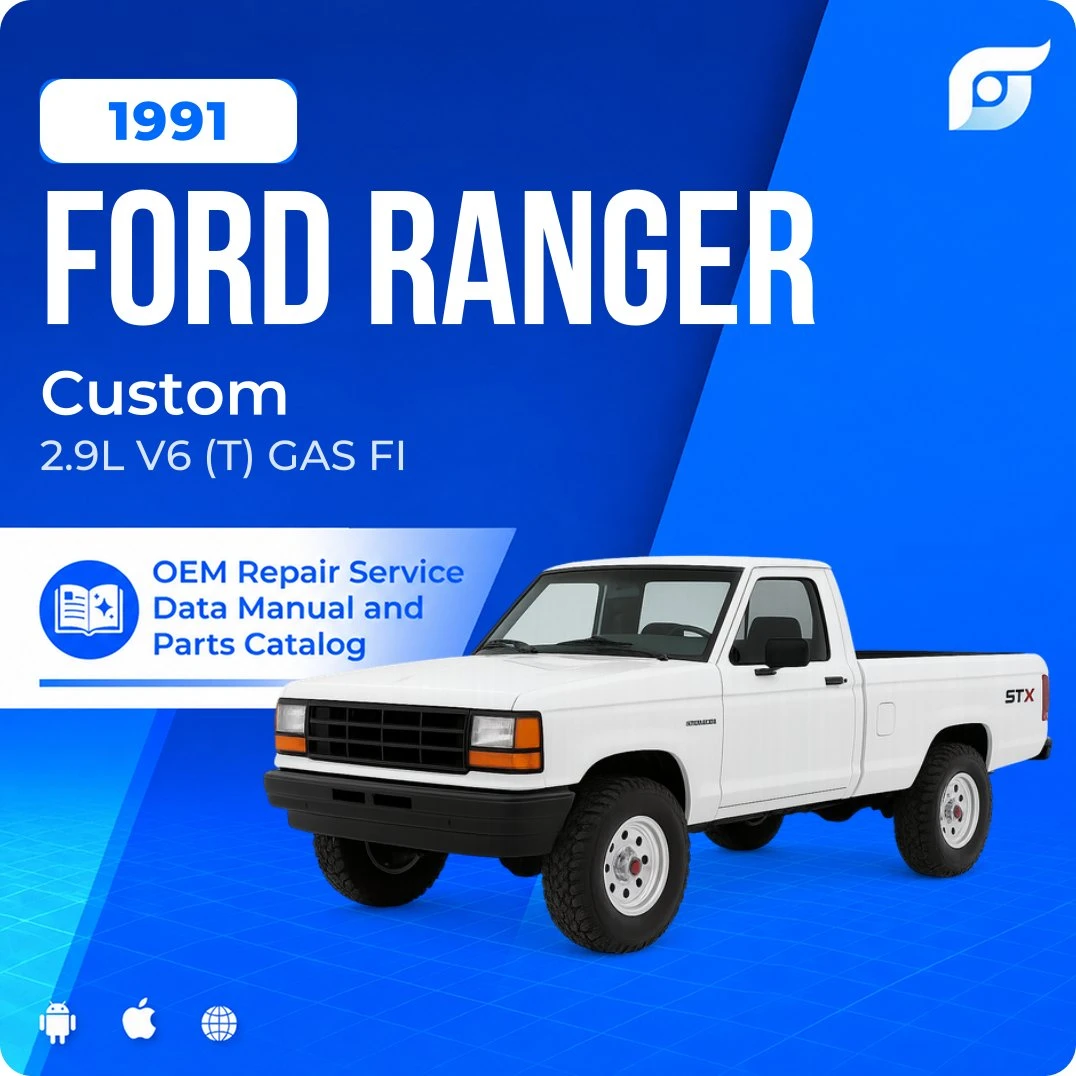 1991 Ford Ranger Custom - OEM Repair Service Manual