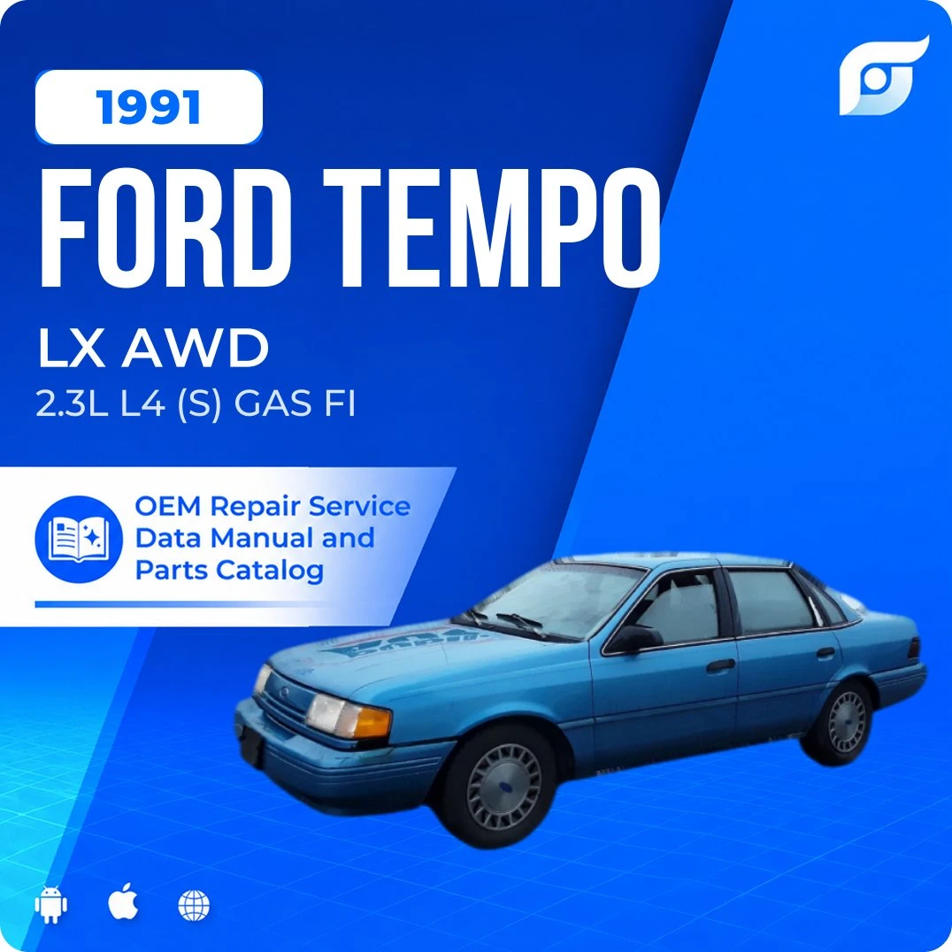 1991 Ford Tempo LX AWD - OEM Repair Service Manual