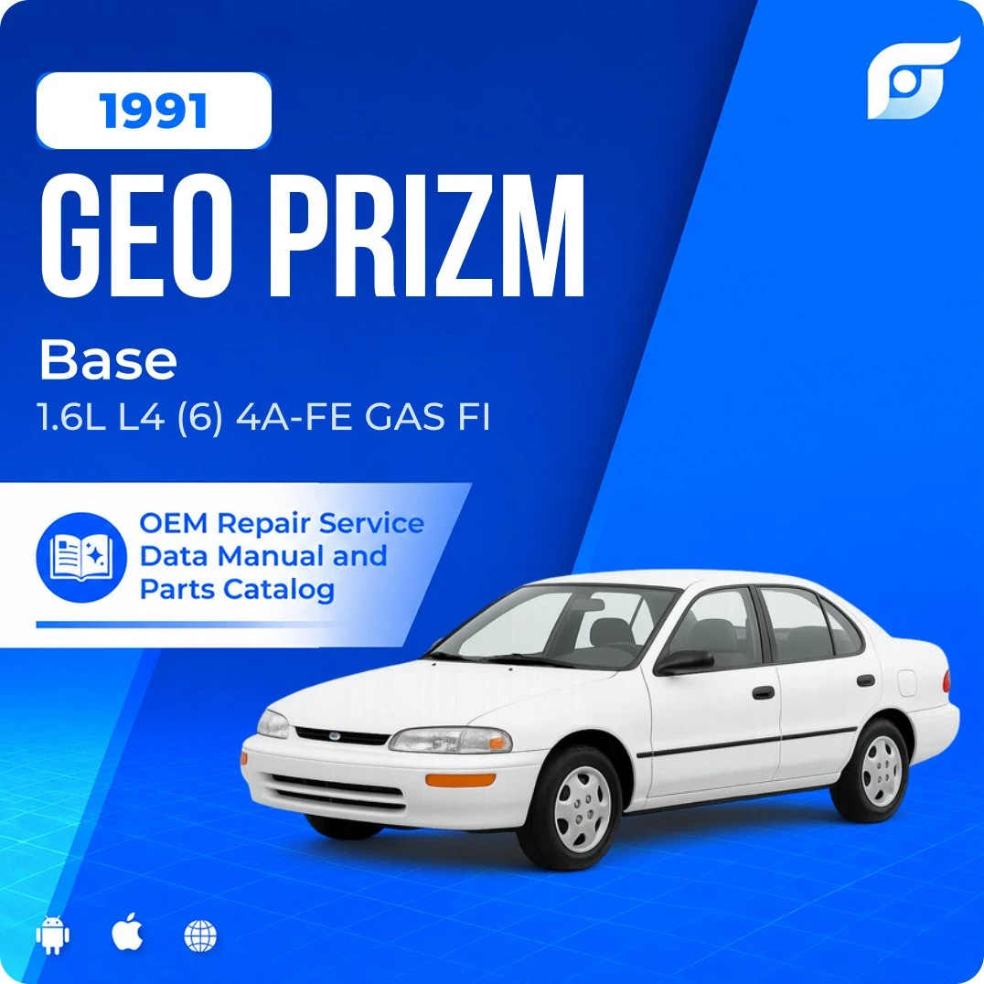 1991 Geo Prizm Base - OEM Repair Service Manual