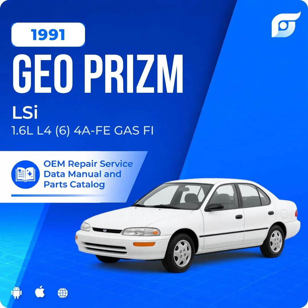 1991 Geo Prizm LSi - OEM Repair Service Manual
