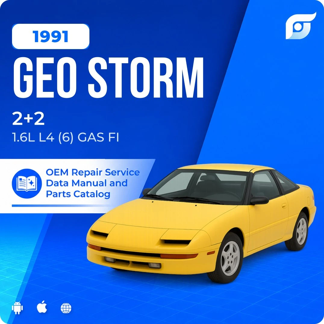 1991 Geo Storm 2+2 - OEM Repair Service Manual