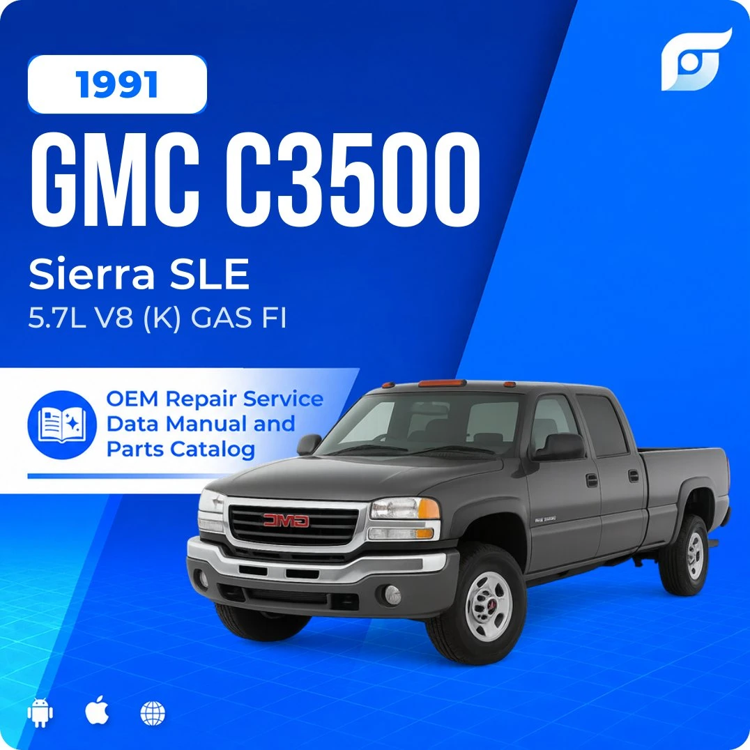 1991 GMC C3500 Sierra SLE - OEM Repair Service Manual
