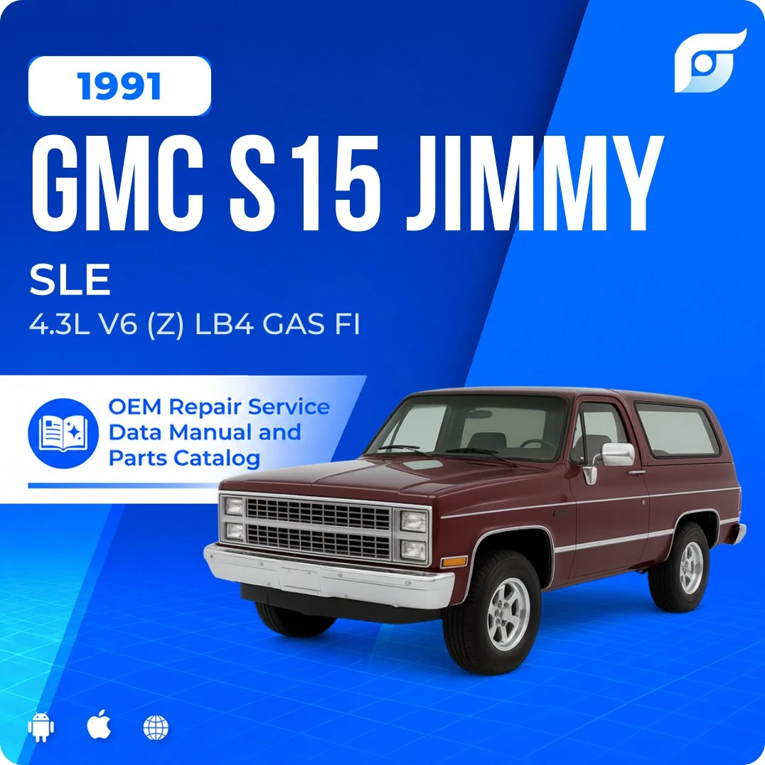 1991 GMC S15 Jimmy SLE - OEM Repair Service Manual