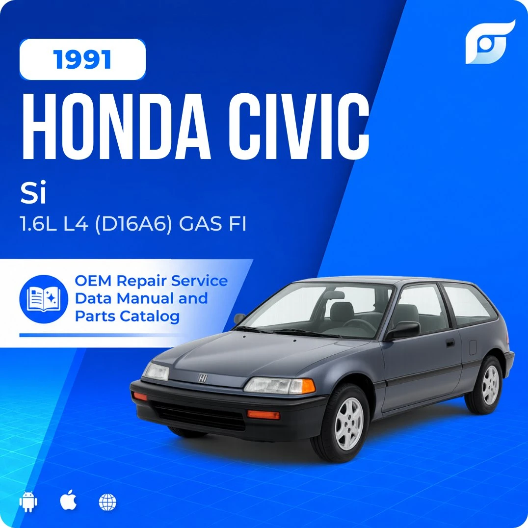 1991 Honda Civic Si - OEM Repair Service Manual