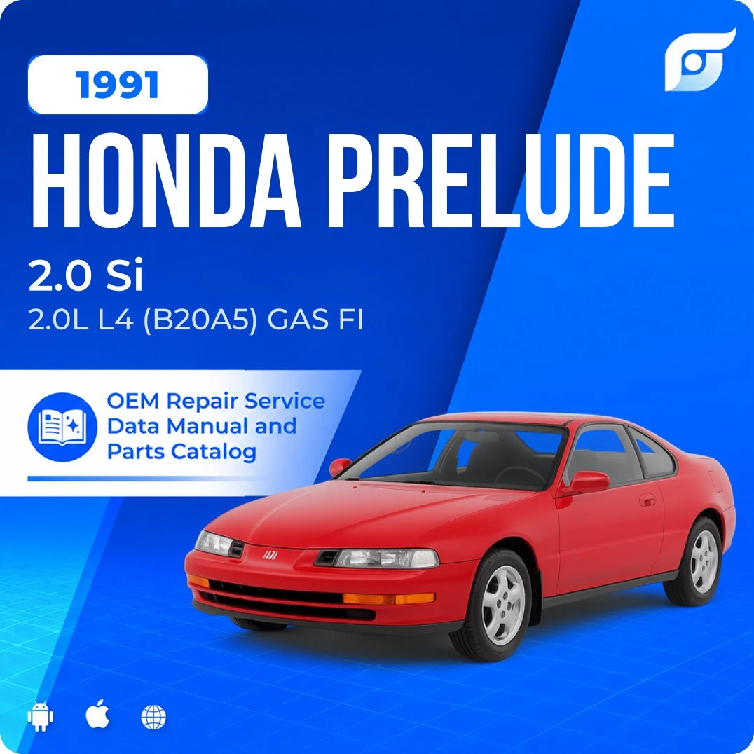 1991 Honda Prelude 2.0 Si - OEM Repair Service Manual