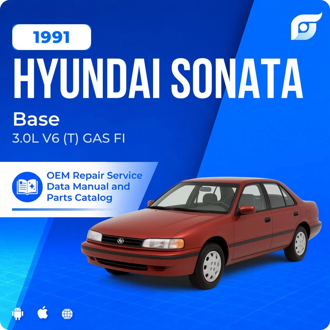 1991 Hyundai Sonata Base - OEM Repair Service Manual
