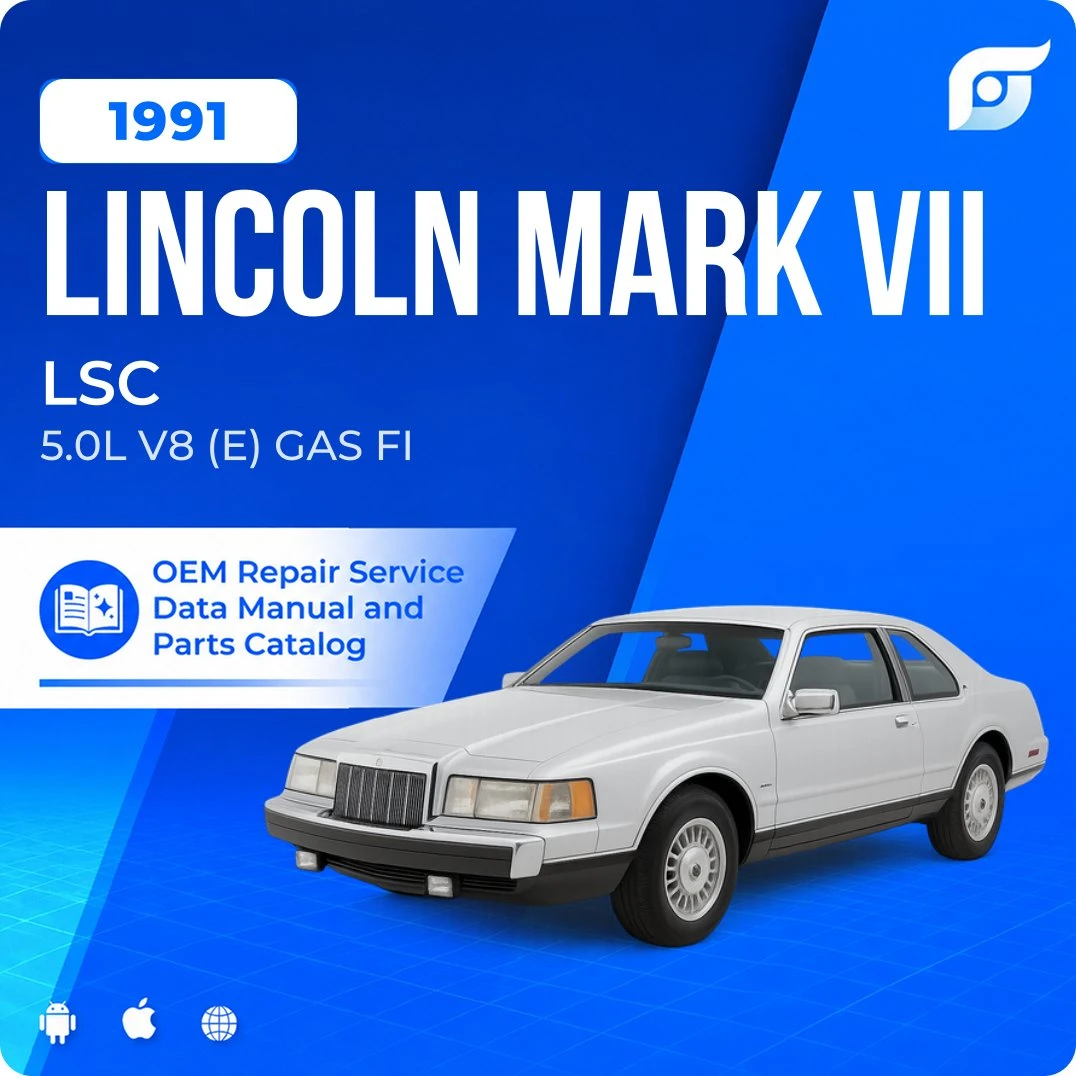 1991 Lincoln Mark VII LSC - OEM Repair Service Manual