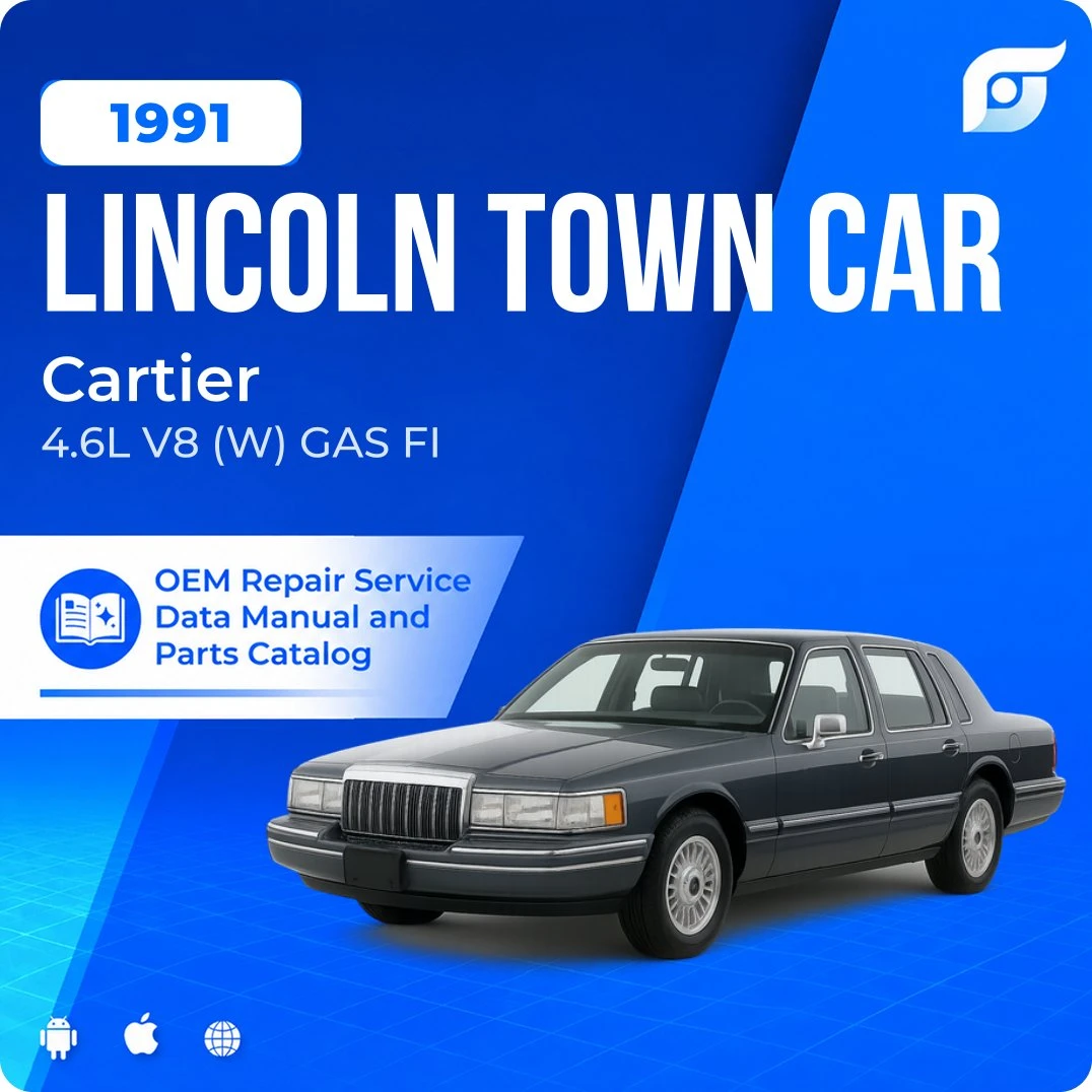 1991 Lincoln Town Car Cartier - OEM Repair Service Manual