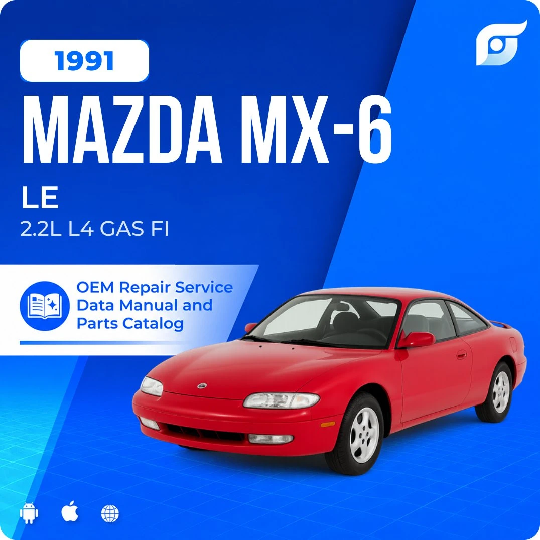 1991 Mazda MX-6 LE - OEM Repair Service Manual