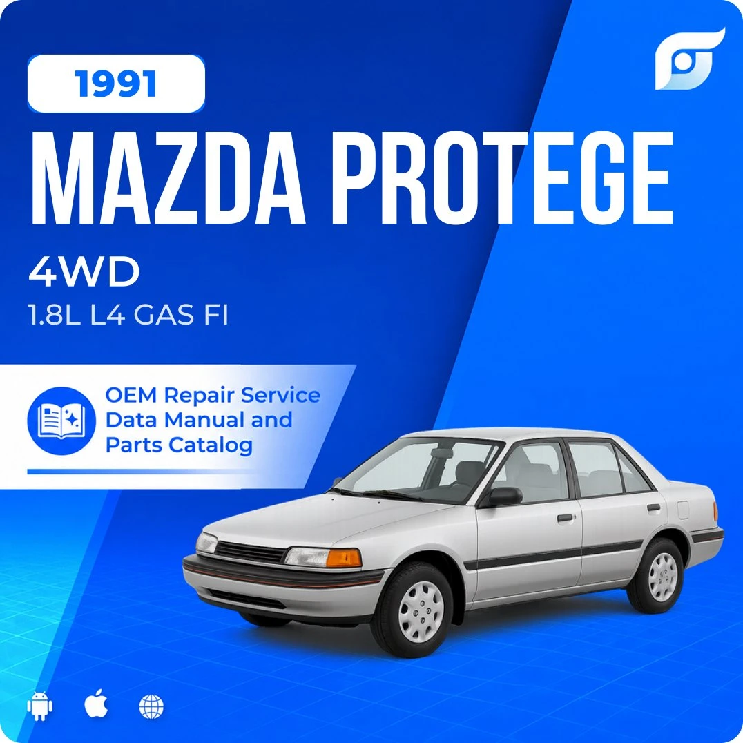 1991 Mazda Protege 4WD - OEM Repair Service Manual