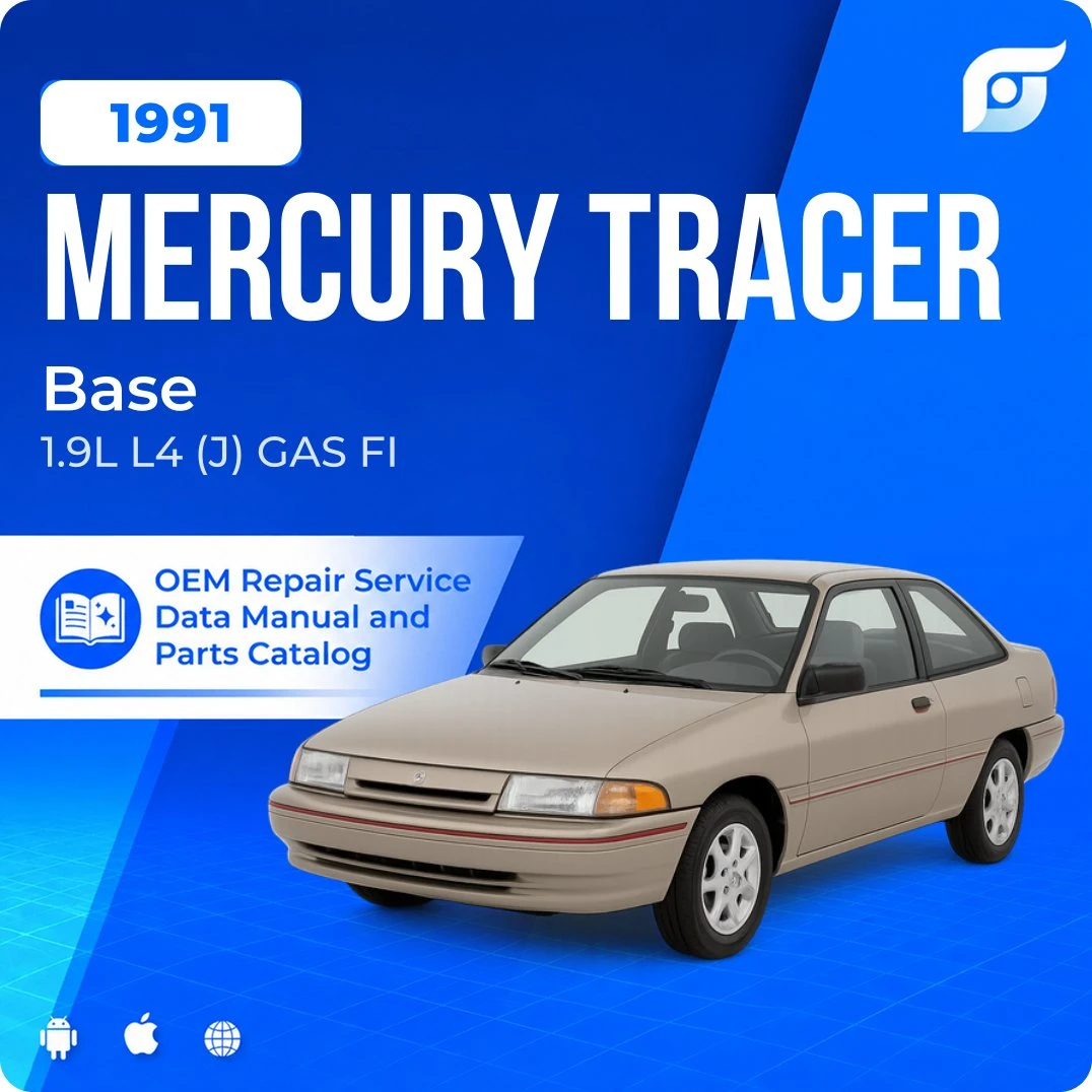 1991 Mercury Tracer Base - OEM Repair Service Manual
