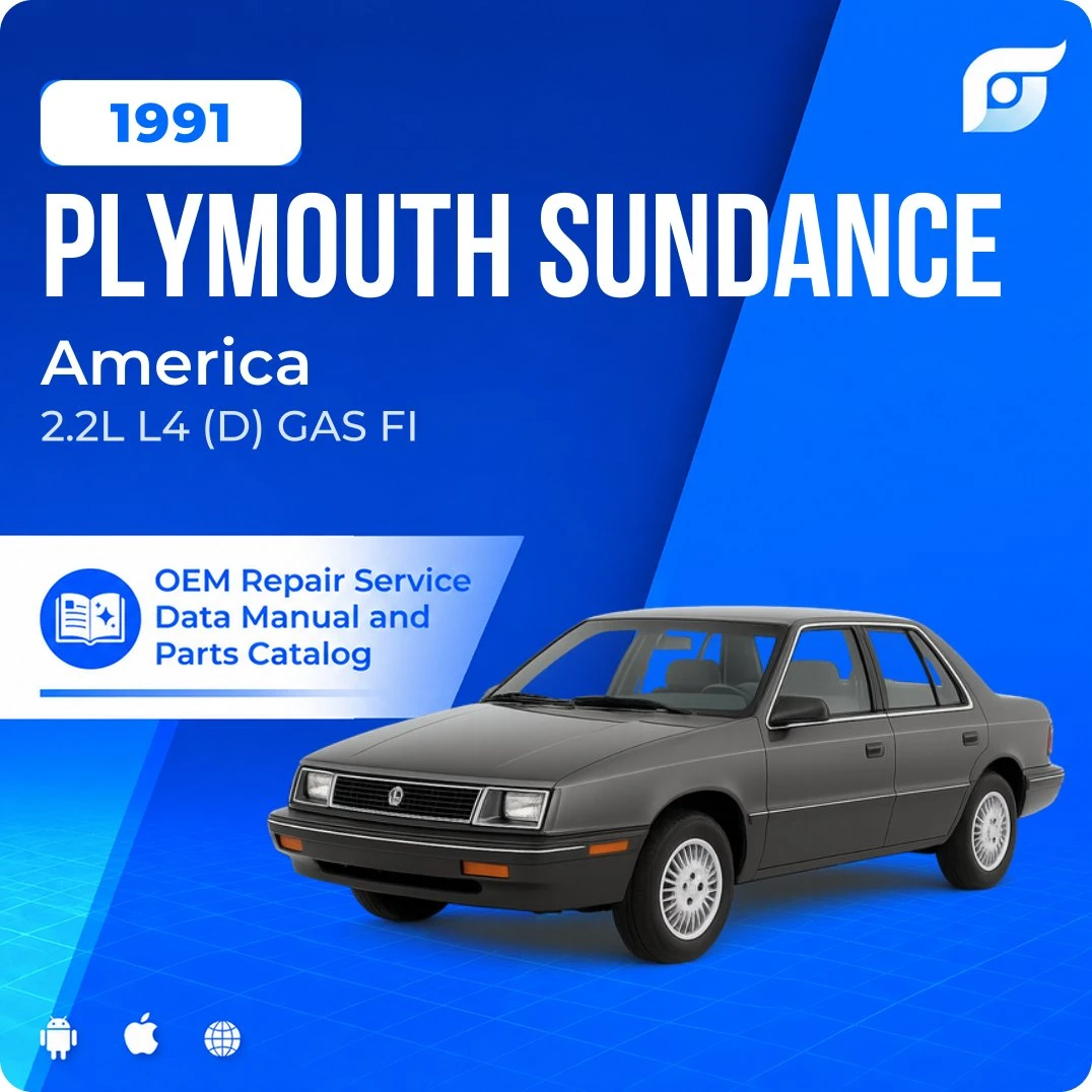 1991 Plymouth Sundance America - OEM Repair Service Manual