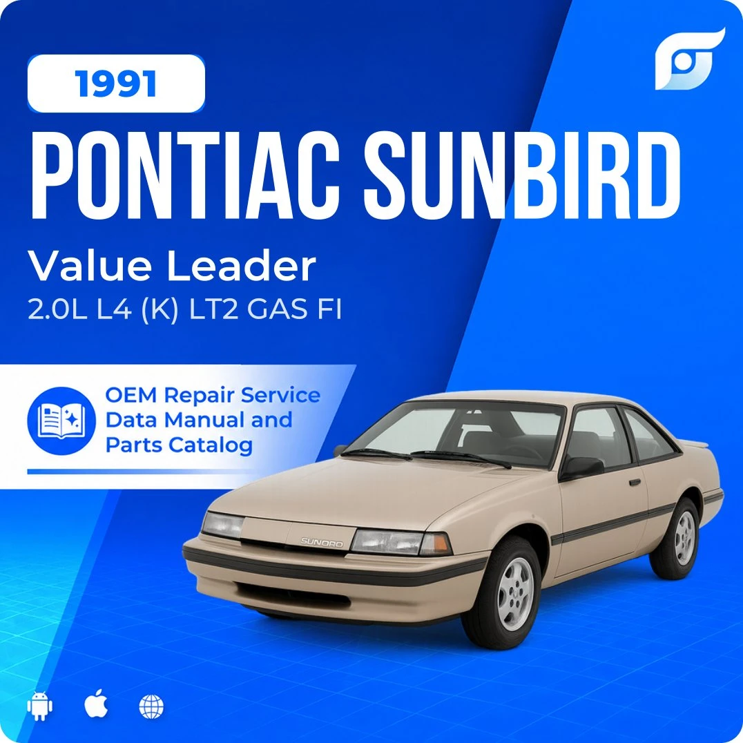 1991 Pontiac Sunbird Value Leader - OEM Repair Service Manual