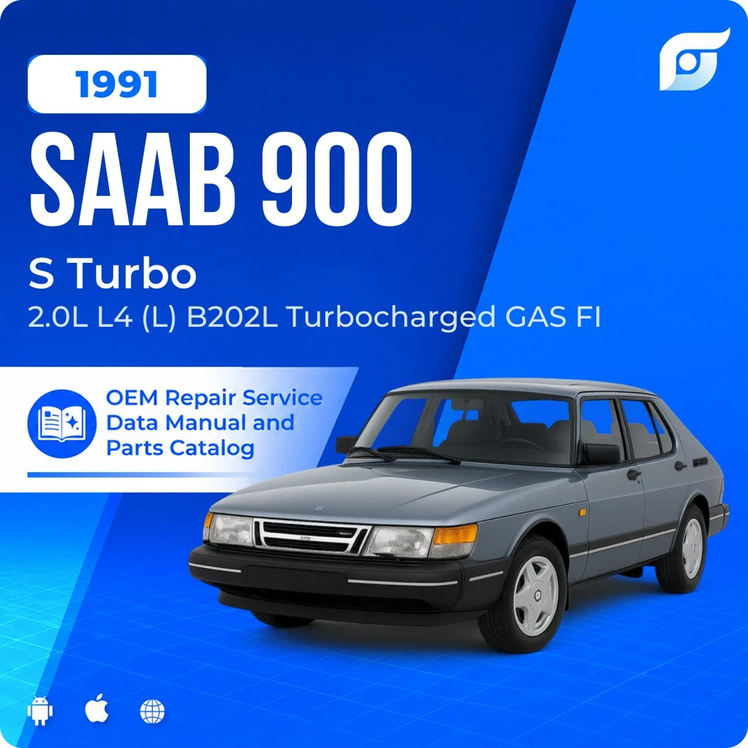 1991 Saab 900 S Turbo - OEM Repair Service Manual