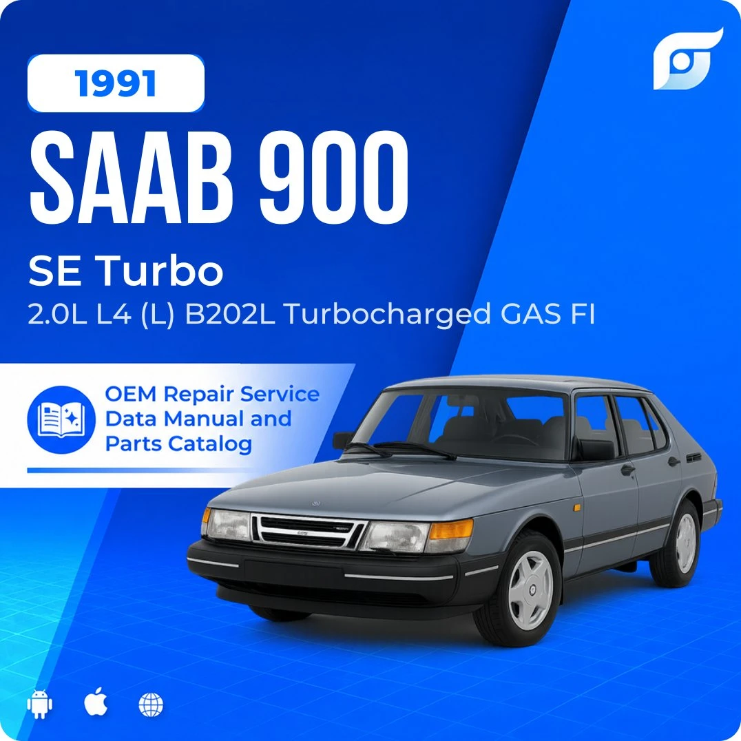 1991 Saab 900 SE Turbo - OEM Repair Service Manual