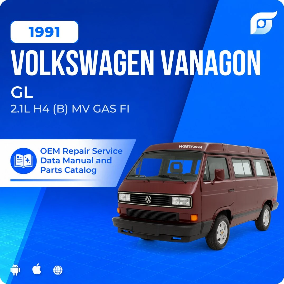 1991 Volkswagen Vanagon GL - OEM Repair Service Manual
