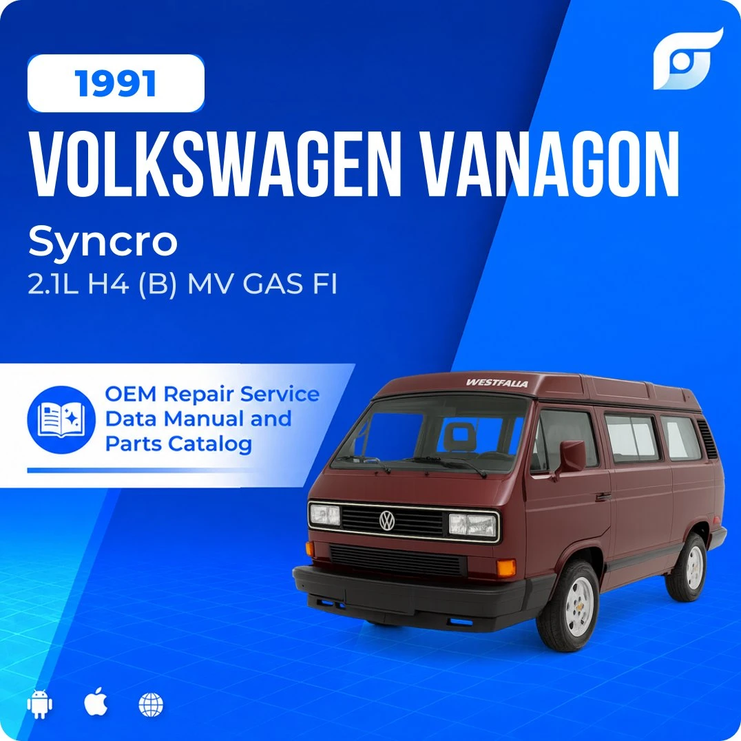 1991 Volkswagen Vanagon Syncro - OEM Repair Service Manual