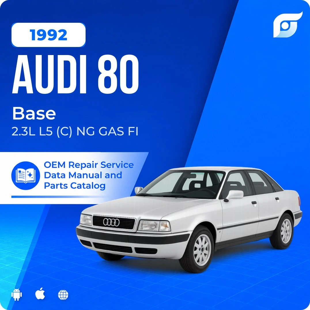 1992 Audi 80 Base - OEM Repair Service Manual