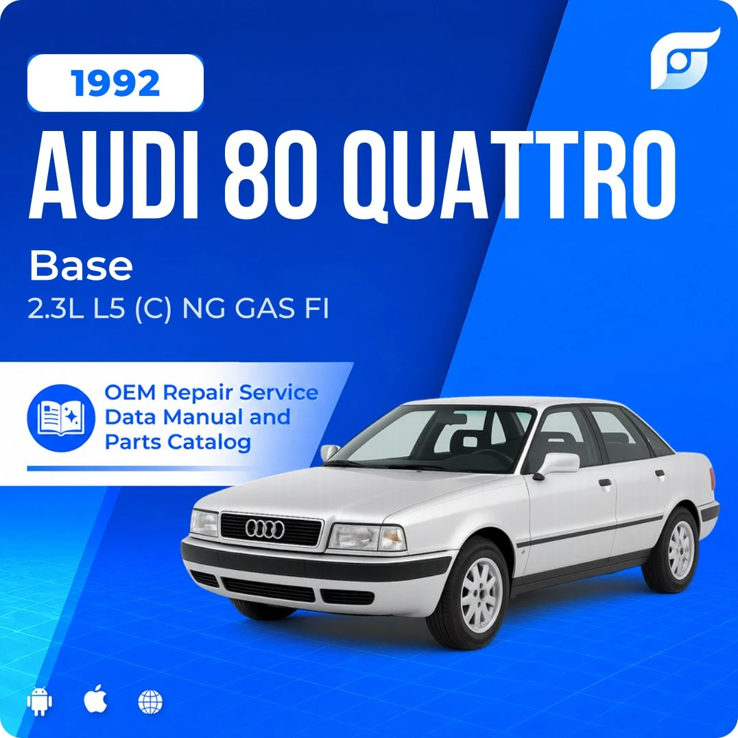 1992 Audi 80 Quattro Base - OEM Repair Service Manual