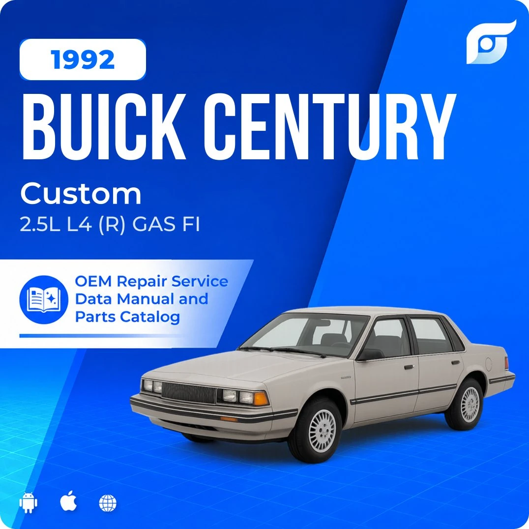 1992 Buick Century Custom - OEM Repair Service Manual