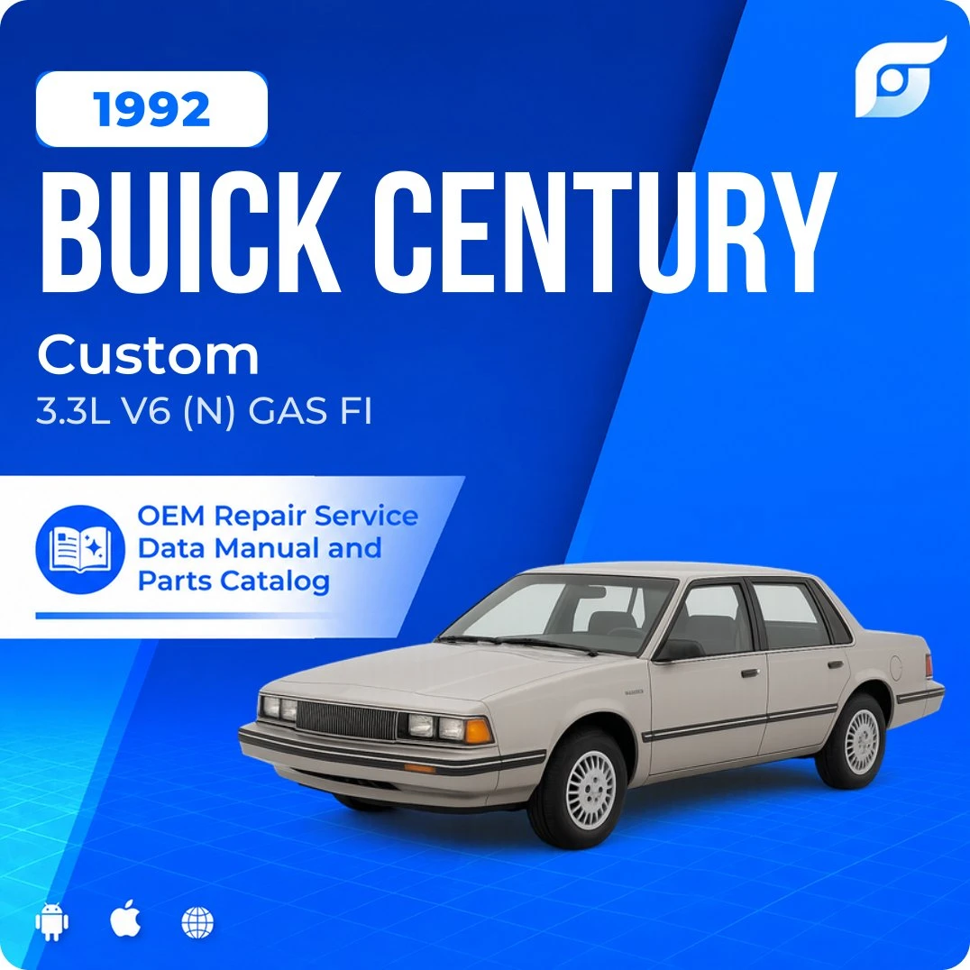 1992 Buick Century Custom - OEM Repair Service Manual