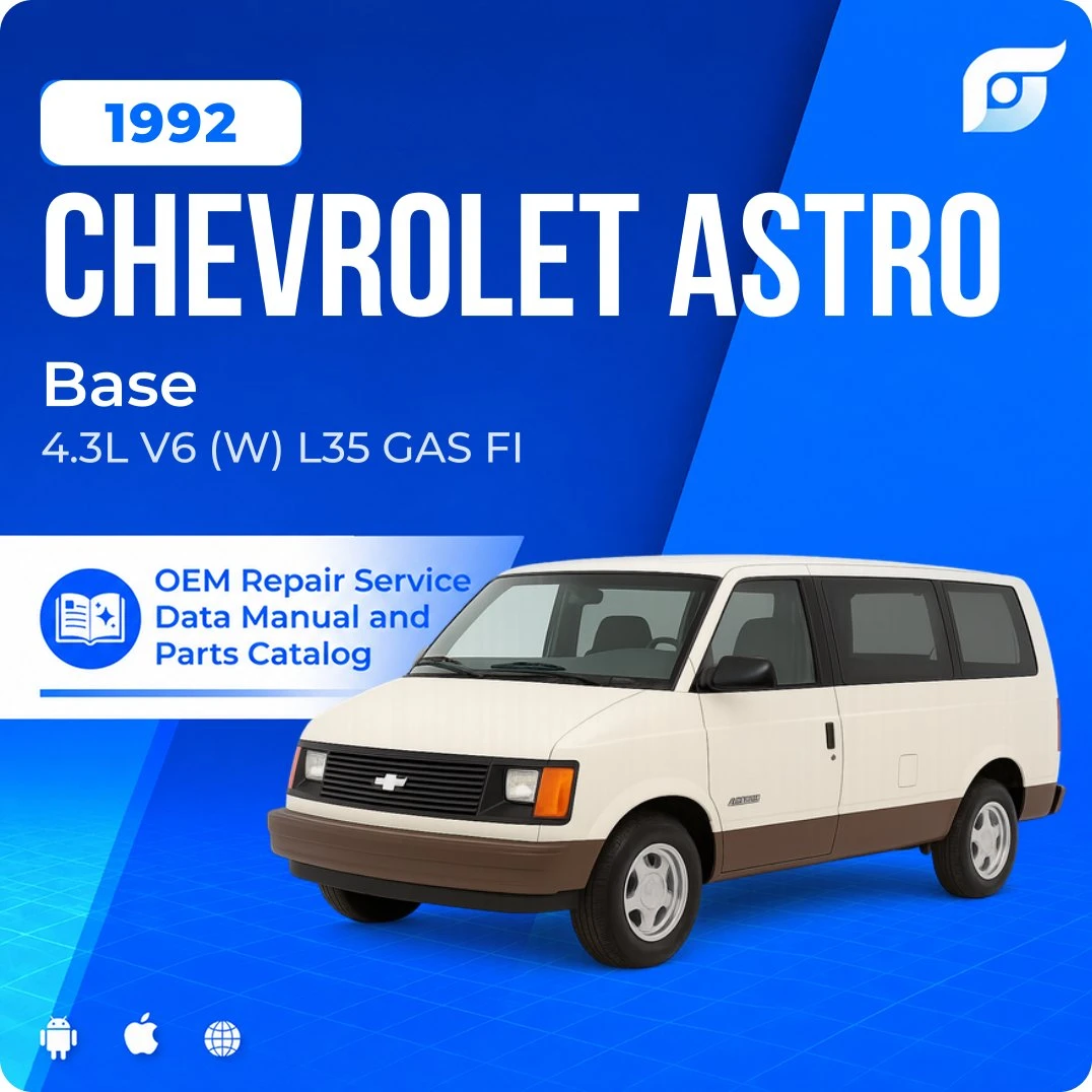 1992 Chevrolet Astro Base - OEM Repair Service Manual