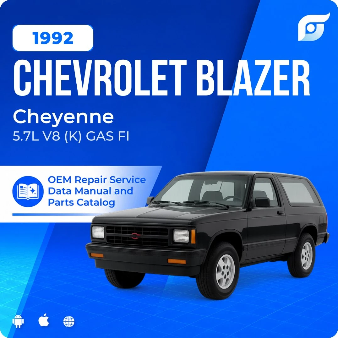1992 Chevrolet Blazer Cheyenne - OEM Repair Service Manual
