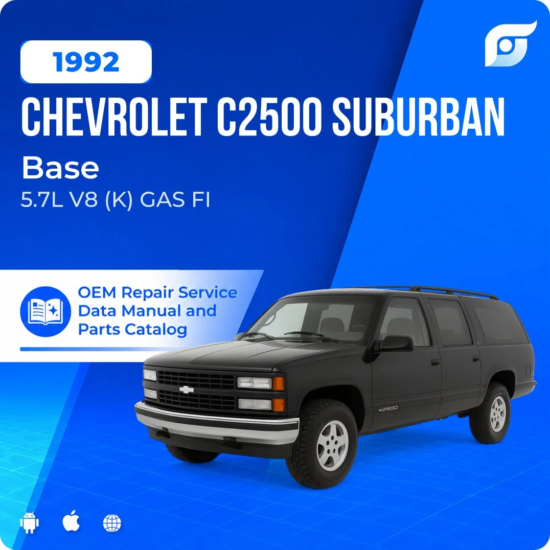 1992 Chevrolet C2500 Suburban Base - OEM Repair Service Manual