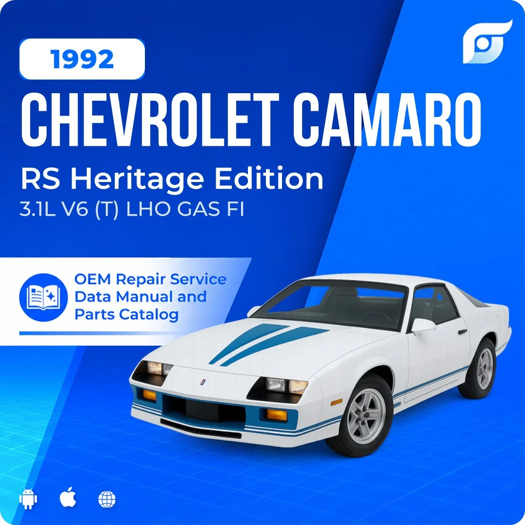 1992 Chevrolet Camaro RS Heritage Edition - OEM Repair Service Manual