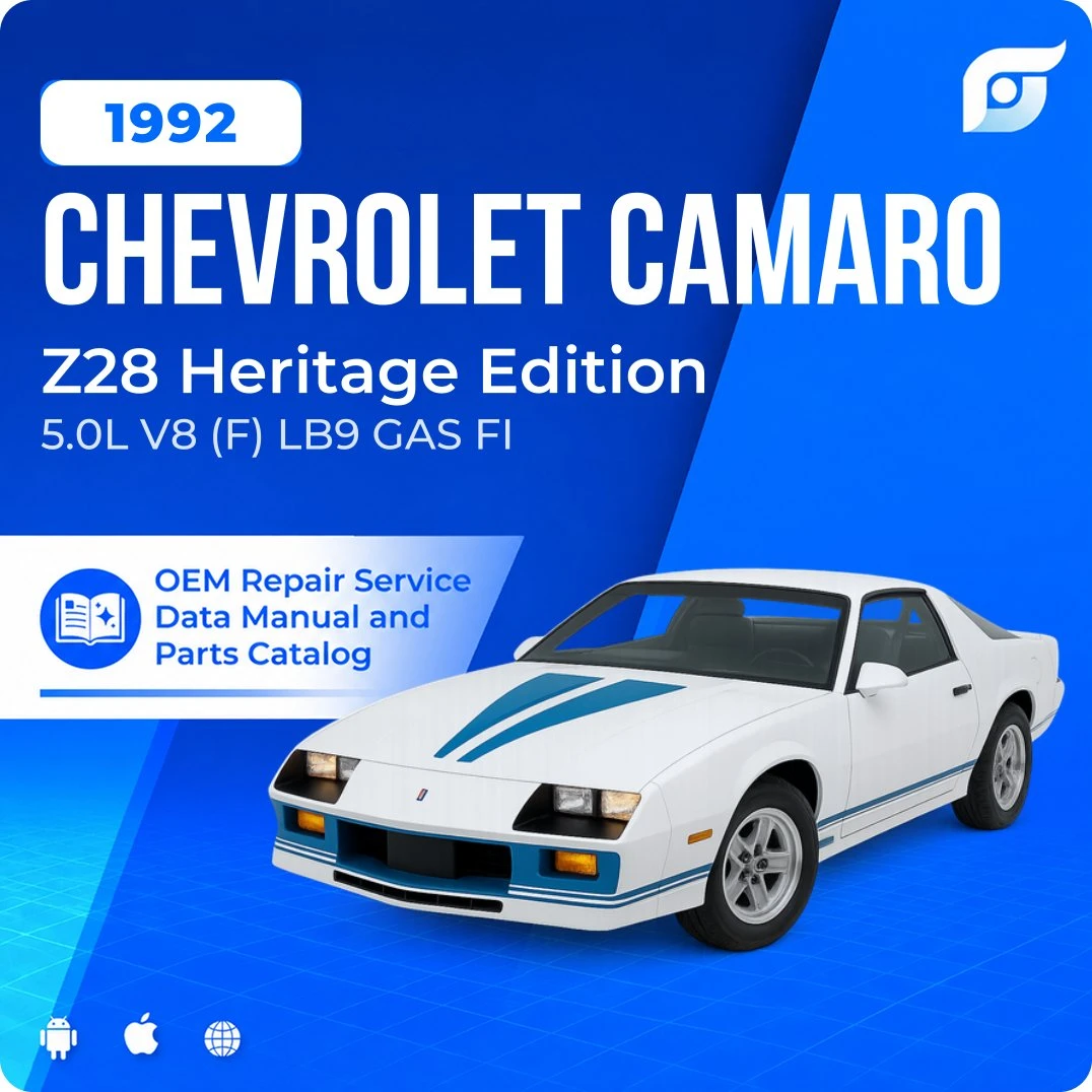 1992 Chevrolet Camaro Z28 Heritage Edition - OEM Repair Service Manual