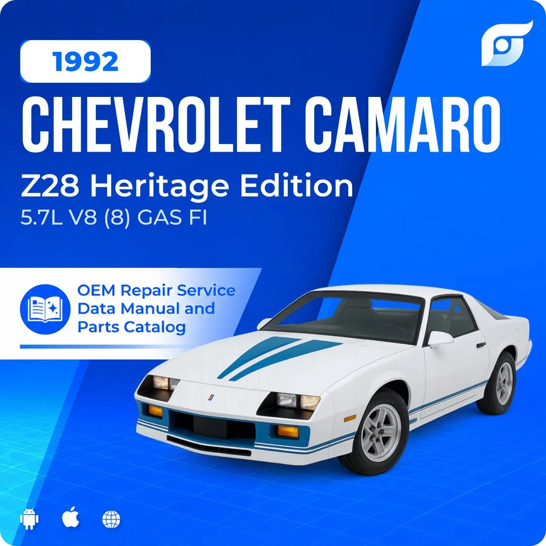 1992 Chevrolet Camaro Z28 Heritage Edition - OEM Repair Service Manual