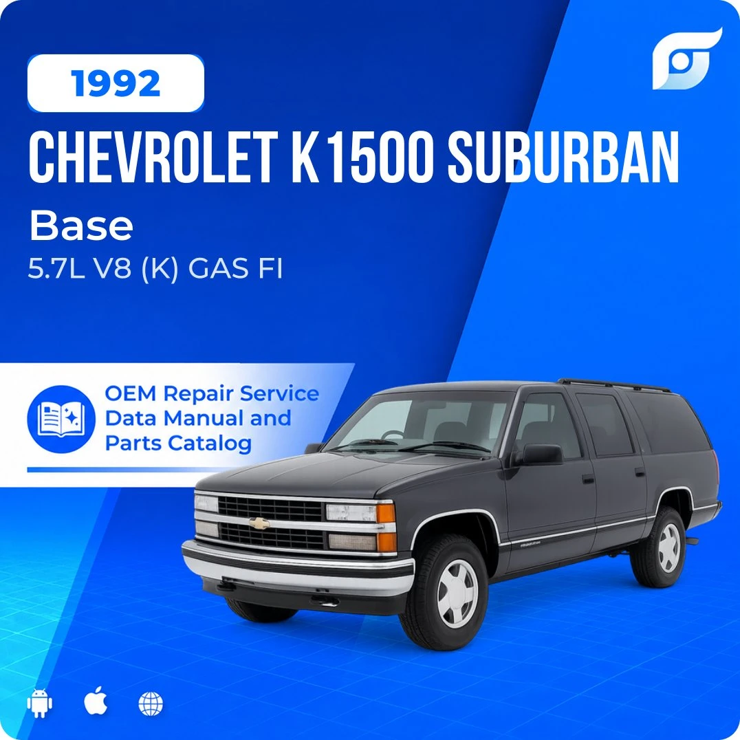 1992 Chevrolet K1500 Suburban Base - OEM Repair Service Manual
