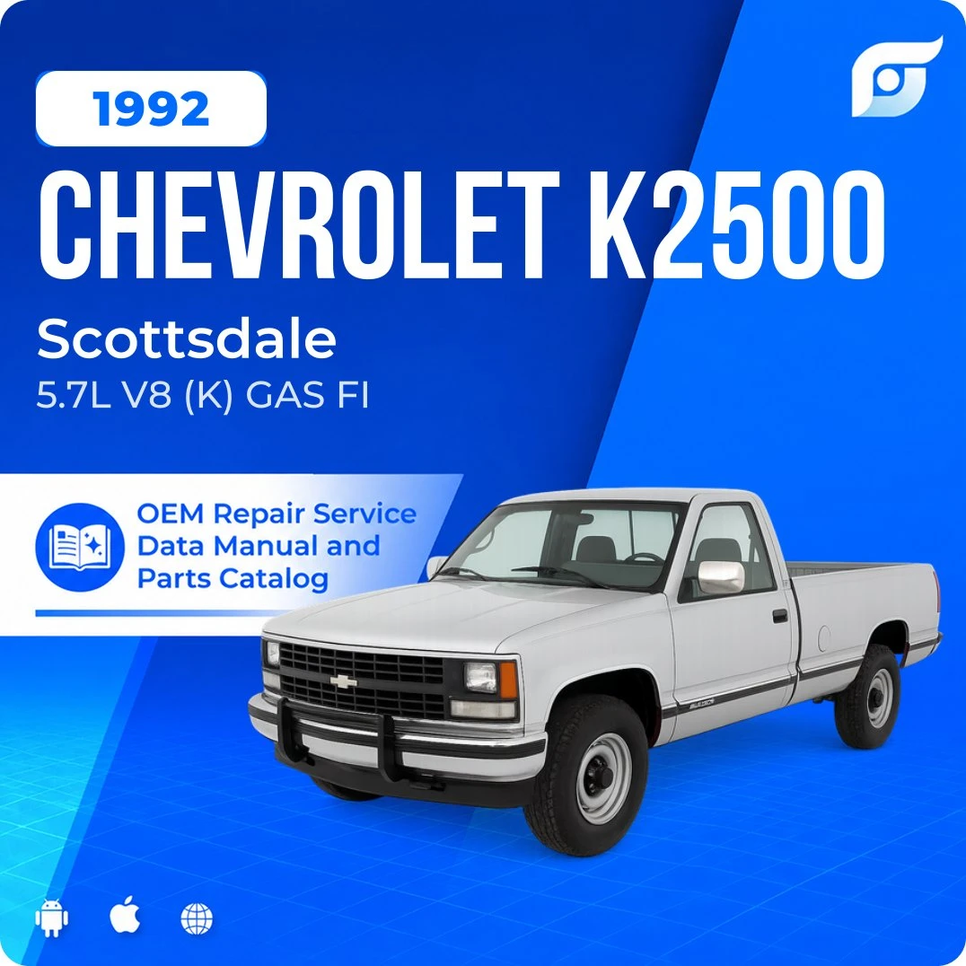 1992 Chevrolet K2500 Scottsdale - OEM Repair Service Manual