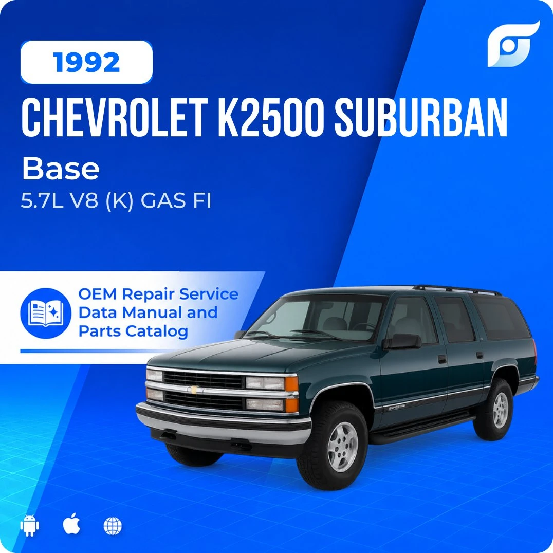 1992 Chevrolet K2500 Suburban Base - OEM Repair Service Manual
