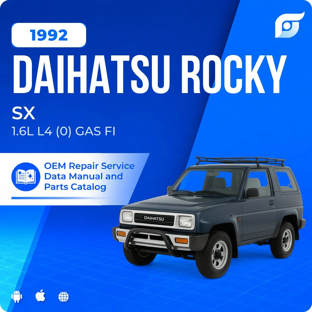 1992 Daihatsu Rocky SX - OEM Repair Service Manual