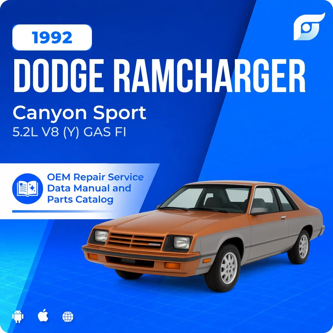 1992 Dodge Ramcharger Canyon Sport - OEM Repair Service Manual