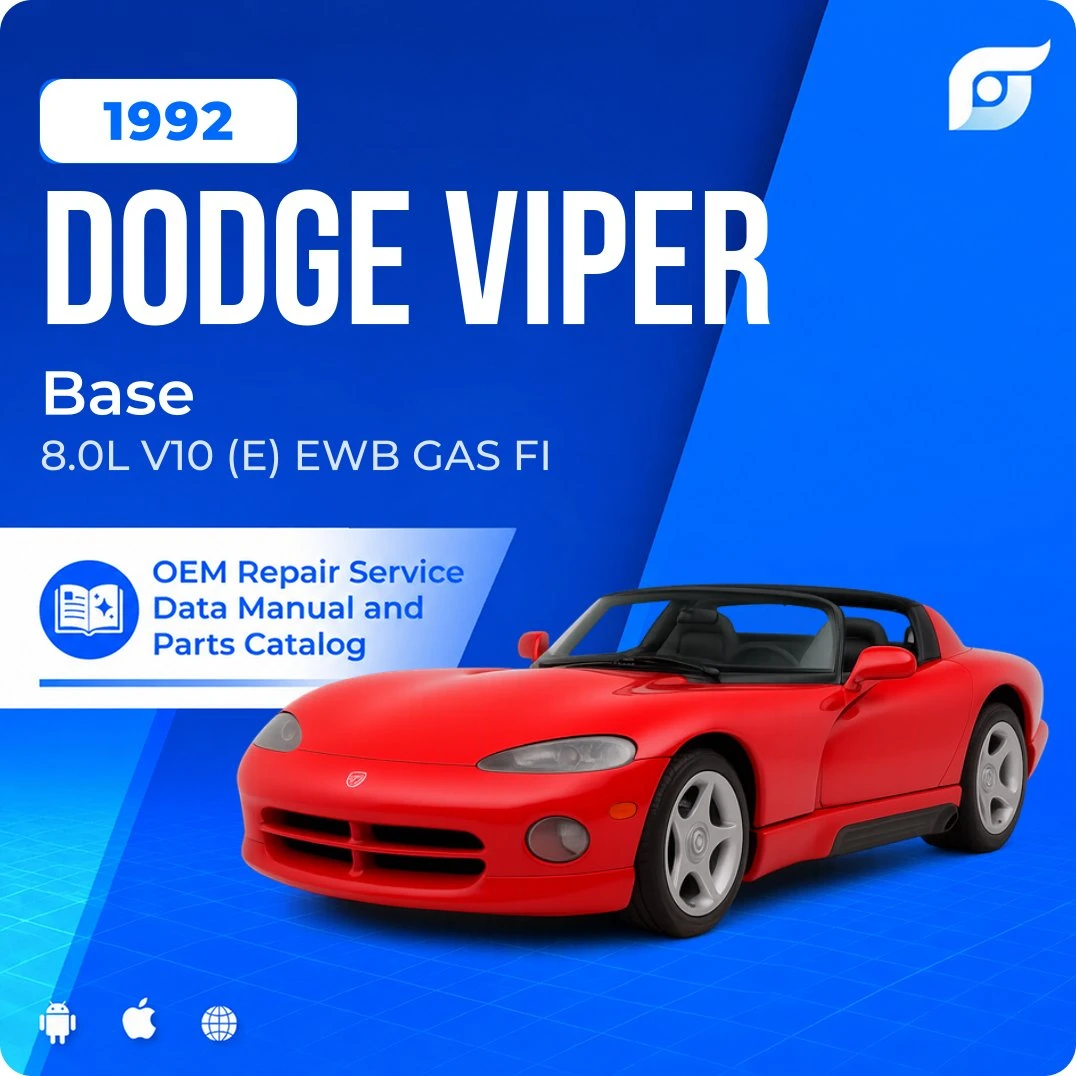 1992 Dodge Viper Base - OEM Repair Service Manual
