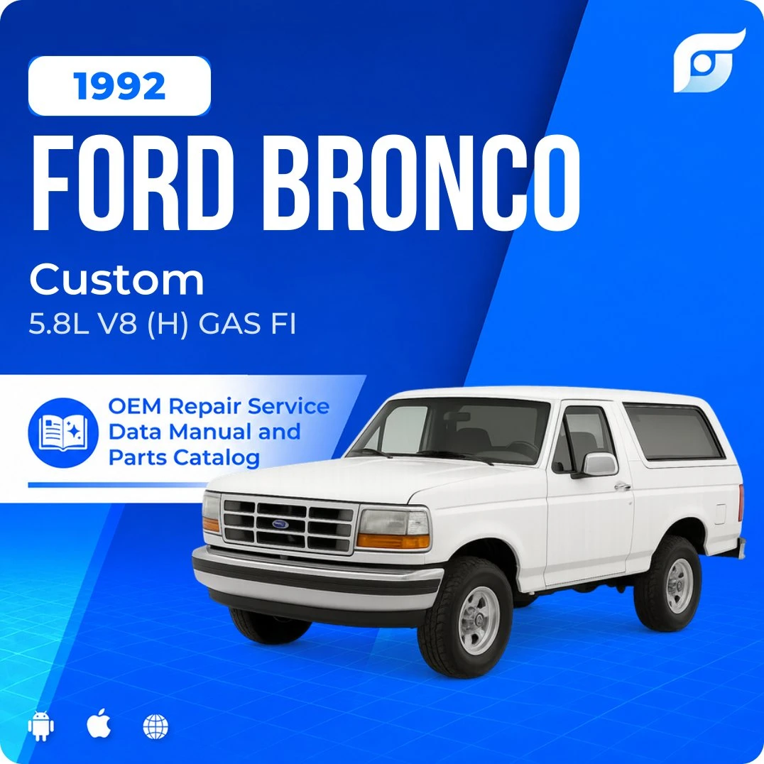 1992 Ford Bronco Custom - OEM Repair Service Manual