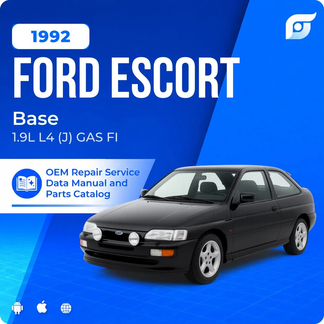 1992 Ford Escort Base - OEM Repair Service Manual