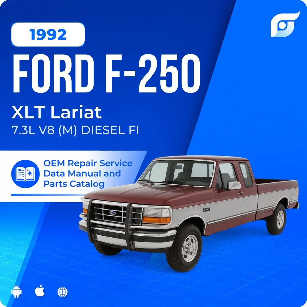 1992 Ford F-250 XLT Lariat - OEM Repair Service Manual