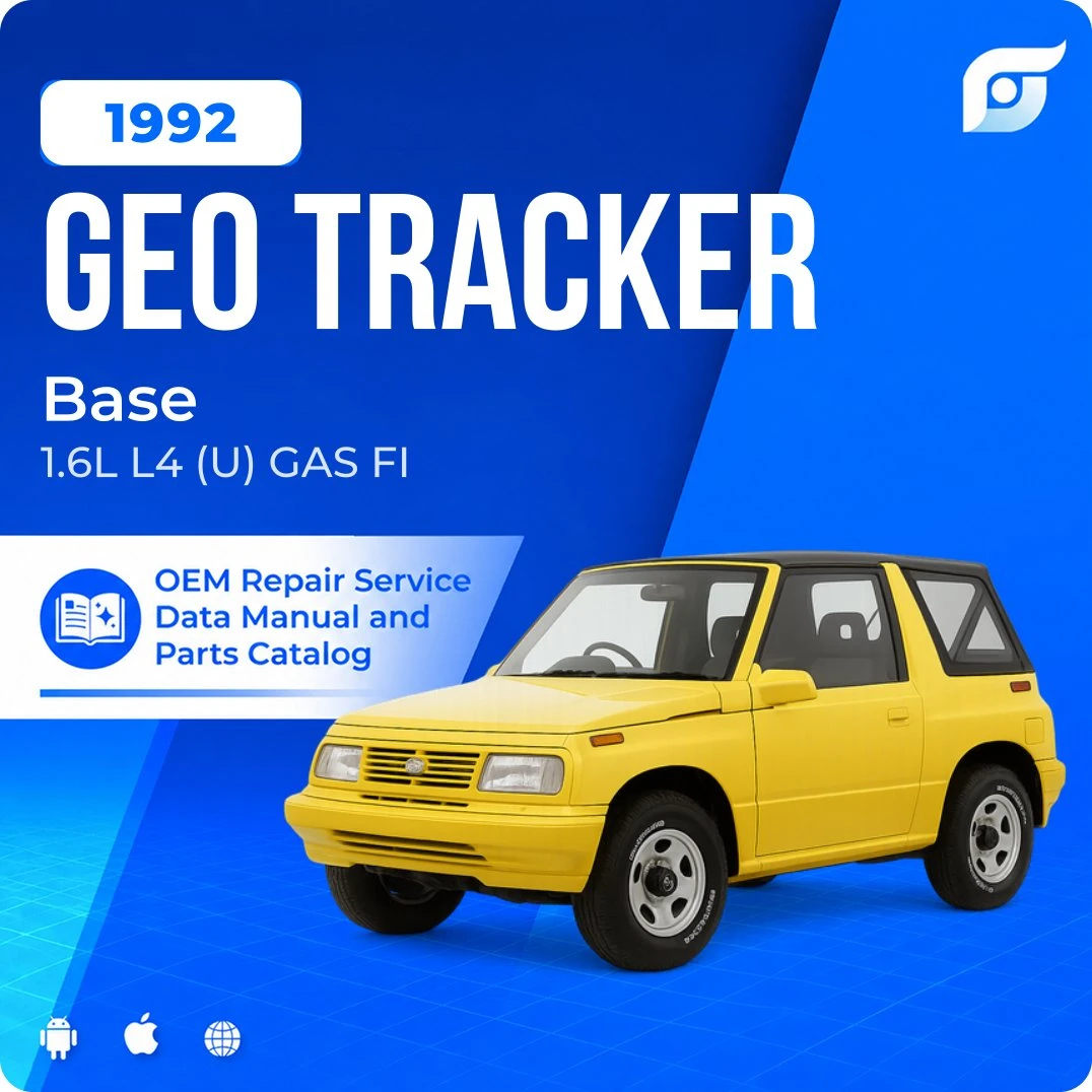 1992 Geo Tracker Base - OEM Repair Service Manual