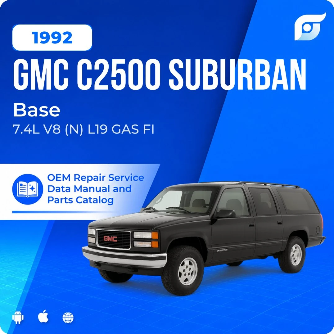 1992 GMC C2500 Suburban Base - OEM Repair Service Manual