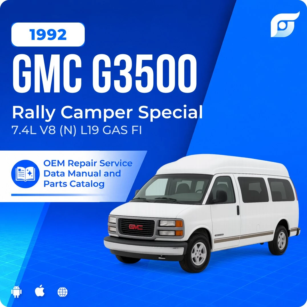 1992 GMC G3500 Rally Camper Special - OEM Repair Service Manual